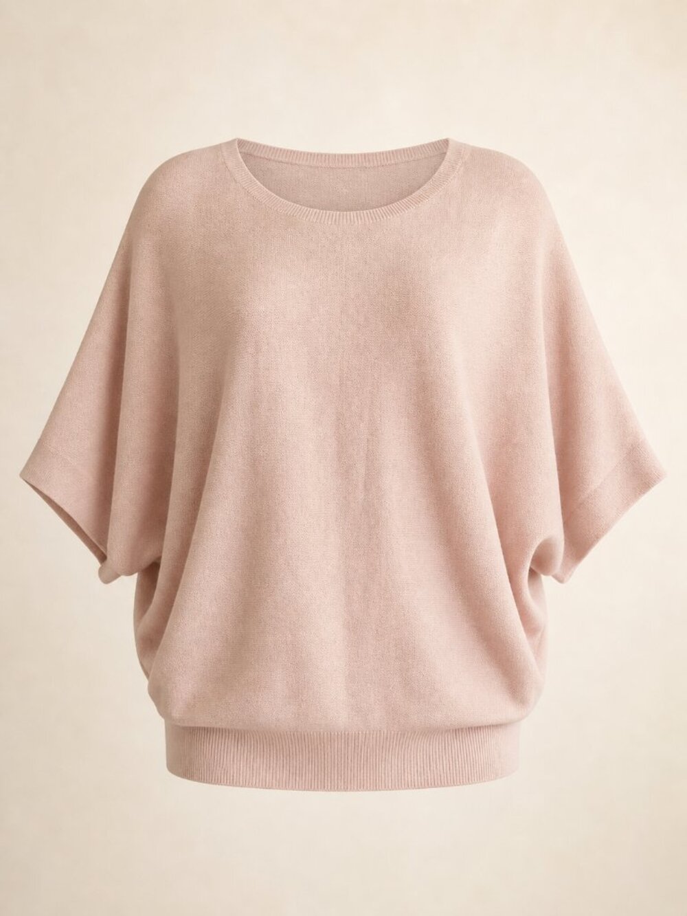 Quince Lightweight Cotton Cashmere Link-Stitch Dolman Sweater NWOT